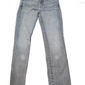 Edwin Women's Bree Slim Skinny Raw Hem Denim Jeans washed black size 25